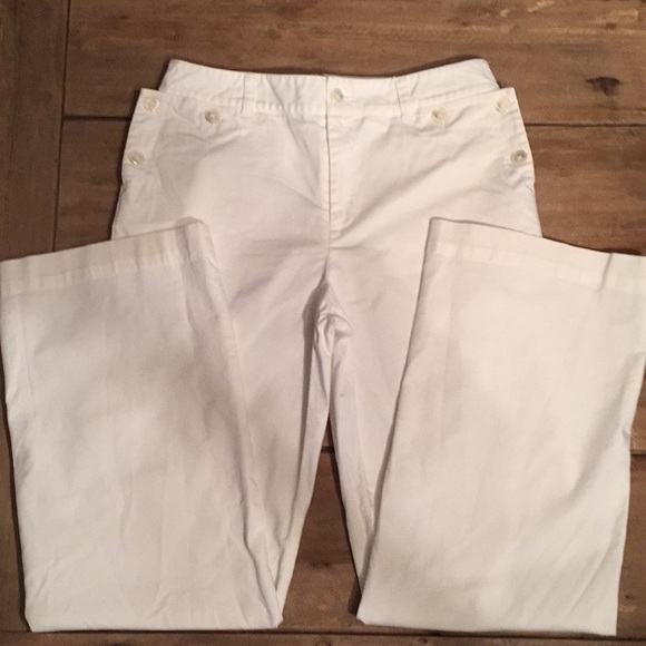 Lauren Ralph Lauren Pants - Lauren Ralph Lauren white nautical pants. Size 4 Lauren Ralph Lauren Pants - Lauren Ralph Lauren white nautical pants. Size 4